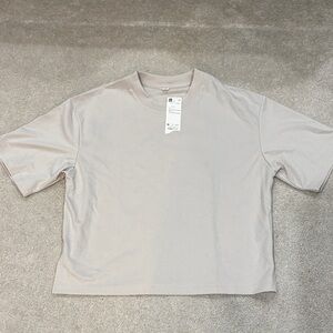 NWT uniqlo womens light beige shirt